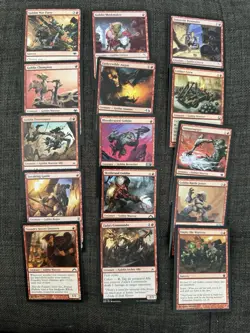 mtg 15 Red GOBLIN Magic Cards Lot, EDH pEDH Theme - Image 1