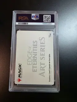 Magic EOE- Tezzeret Cruel Captain 1/54 gold Stamped Art Card PSA GEM MINT 10 - Image 2