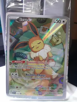 Pokemon Scarlet & Violet Eevee Promo Rare Holo Card SVP 173 Sealed - Image 1