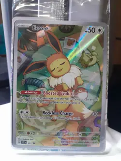 Pokemon Scarlet & Violet Eevee Promo Rare Holo Card SVP 173 Sealed - Image 2