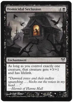 MAGIC THE GATHERING HOMICIDAL SECLUSION ENCHANTMENT 108/244 Avacyn Restored MTG - Image 2