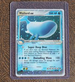 Pokemon Wailord ex 100/100 EX Sandstorm Ultra Rare Holo Card 2003 - Image 1