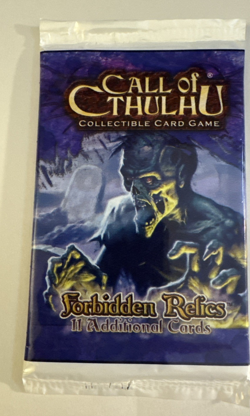 1x sealed pack booster Call of Cthulhu Forbidden Relics Trading Card - Image 1