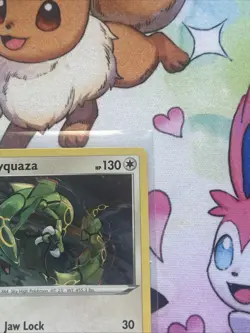 Pokemon TCG Rayquaza SWSH029 Holo Black Star Promo Card Near Mint Condition - Image 4