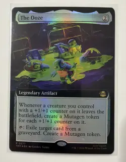 MTG TMNT 65 Card Lot-5 MYTHIC, 10 RARE, 20U, 30C) The Ooze Improviser Tricer P14 - Image 1