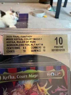 Kefka Court Mage Borderless Alt Art (0322) Foil BGS 10 - Image 3