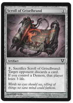 MAGIC THE GATHERING SCROLL OF GRISELBRAND ARTIFACT 221/244 Avacyn Restored MTG - Image 2