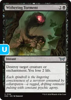 MTG Withering Torment Duskmourn U Instant NM - Image 1