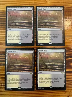 MTG Modern Horizons 2 Marsh Flats #248 Rare LP/NM 4x x4 Playset - Image 1