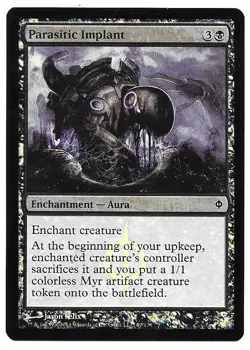 MAGIC THE GATHERING PARASITIC IMPLANT ENCHANTMENT AURA 67/175 New Phyrexia MTG - Image 3