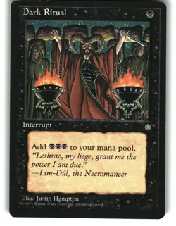 Magic The Gathering - Ice Age Dark Ritual 8 Common 1995 - Image 1