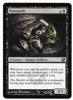 MAGIC THE GATHERING PAINSMITH HUMAN ARTIFICER 74/249 Scars of Mirrodin MTG - Image 2