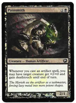 MAGIC THE GATHERING PAINSMITH HUMAN ARTIFICER 74/249 Scars of Mirrodin MTG - Image 3