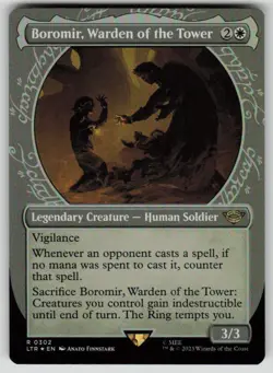 Boromir, Warden of the Tower (Showcase) Foil The Lord of the Rings 302 MTG NM - Image 1