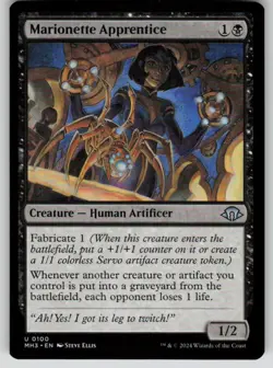 Marionette Apprentice Uncommon Modern Horizons 3 100 MTG Near Mint 2024 - Image 1