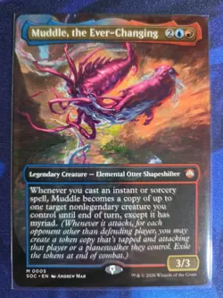 Muddle, the Ever-Changing (Borderless) Commander: Secrets of Strixhaven Regular - Image 1