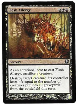 MAGIC THE GATHERING FLESH ALLERGY SORCERY 62/249 Scars of Mirrodin MTG 2010 - Image 3