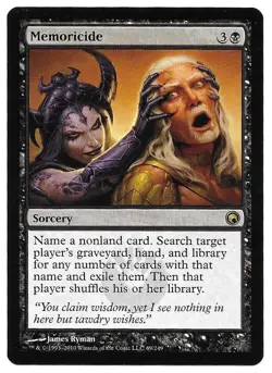 MAGIC THE GATHERING MEMORICIDE SORCERY 69/249 Scars of Mirrodin MTG - Image 2