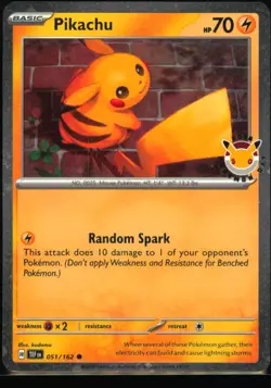 Pikachu (Pokemon Day 2026) Common Miscellaneous Cards & Products 051/162 NM - Image 1
