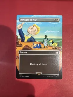 Ravages Of War Mtg Fallout Universes Beyond Borderless Nm Near Mint - Image 1