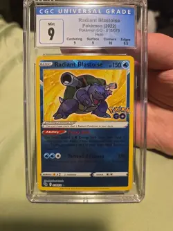 Radiant Blastoise 018/078 Pokemon GO Holo - Image 1