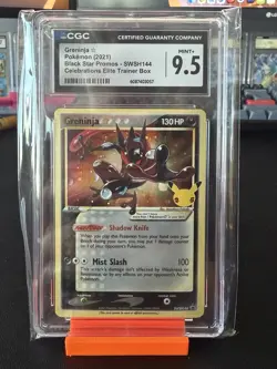 2021 CGC 9.5 Graded Pokemon Greninja Swsh144 Celebrations Elite Trainer Box - Image 1