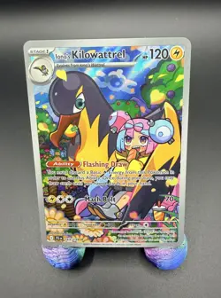 Pokemon Iono's Kilowattrel 163/159 Illustration Rare Holo 120 HP Bird - Image 1
