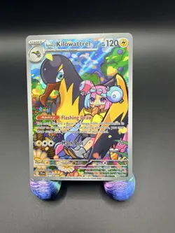 Pokemon Iono's Kilowattrel 163/159 Illustration Rare Holo 120 HP Bird - Image 2