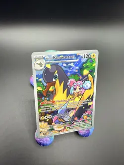 Pokemon Iono's Kilowattrel 163/159 Illustration Rare Holo 120 HP Bird - Image 4