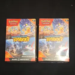 Pokemon TCG Scarlet & Violet Surging Sparks Booster Bundle 2 Boxes 6 Packs Each - Image 1