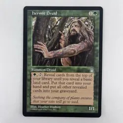 MTG Hermit Druid Stronghold Magic The Gathering TCG Card Shipping Included - Image 1