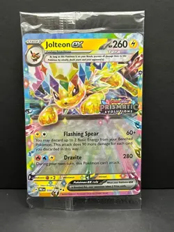 Jolteon ex 030/131 SEALED Stamped Promo Prismatic Evolutions Pokemon Near Mint - Image 1