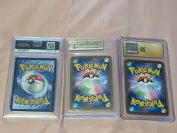 3 Pokemon Graded Slabs Lot, Tyranitar Ex, Japanese Shuckle, Japanese Toedscruel - Image 2