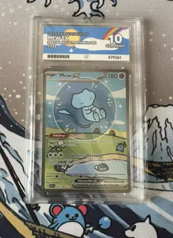 Mew Ex 232/091 - Pokemon TCG - SV Paldean Fates - "Bubble Mew" - SIR - ACE 10 - Image 1