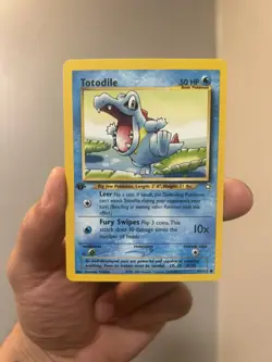 Pokemon Totodile 81/111 Common 1st Edition Neo Genesis (NM+) - Image 1