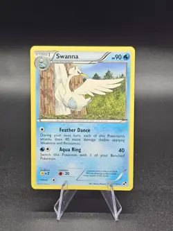 Pokemon TCG Swanna Black and White 37/114 2011 Rare - Image 1