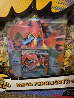 Pokemon TCG: Mega Evolution Ascended Heroes - Mega Feraligatr ex Box Sealed - Image 3