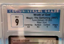 MTG Graded CGC 9 Mint: WRATH OF GOD (2007 Tenth Edition FOIL) Magic #CCG - Image 2