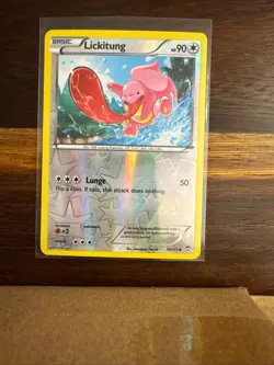 Lickitung 78/111 Common Furious Fists Pokemon Reverse Holo Near Mint - Image 1
