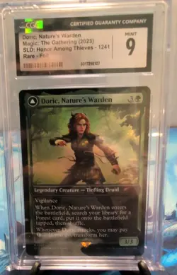 MTG Graded CGC 9 Mint: DORIC NATURE'S WARDEN (Secret Lair Dungeons Dragons FOIL) - Image 1