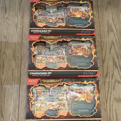 Pokemon Charizard ex Special Collection Box Lot of 3 Sealed Sets English - Image 1