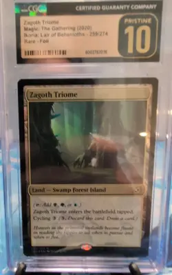 MTG Graded CGC 10 Pristine: ZAGOTH TRIOME (Ikoria Lair of Behemoths FOIL) #CCG - Image 1
