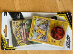 Lot (2) Sealed TEAM UP Blister Packs (Pikachu SM162 + Mimikyu SM163) Pokemon - Image 3