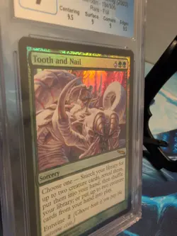 MTG Graded CGC 9 Mint: TOOTH AND NAIL (2003 Mirrodin FOIL) Magic Gathering #CCG - Image 4