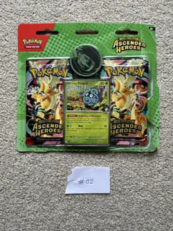 Pokemon TCG Ascended Heroes Erika’s Tangela 2 Pack Blister Opened Used - Image 1
