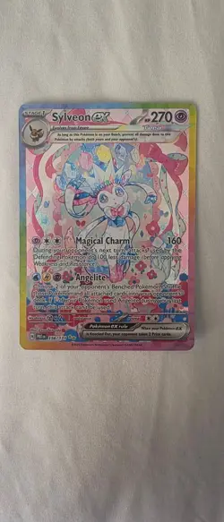 2025 Pokemon Prismatic Evolutions Sylveon ex #156/131 - Image 1