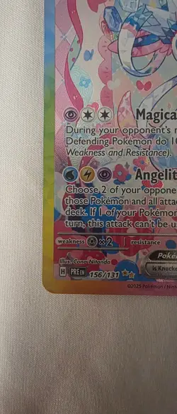 2025 Pokemon Prismatic Evolutions Sylveon ex #156/131 - Image 5