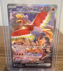 Pokemon Ethan's Ho-Oh ex Special Illustration Rare Holo 230/182 SV10 English - Image 1