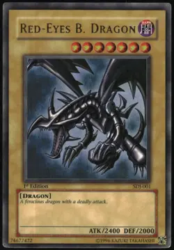 Yu-Gi-Oh! - Red-Eyes Black Dragon 2003 SDJ-001 Ultra Rare 1st Edition - Image 1