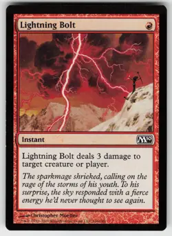 MTG Magic 2010 (M10) #146 Lightning Bolt Lightly played tcg - Image 1